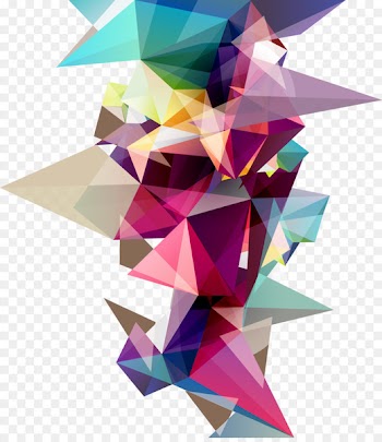 Geometry Three-dimensional space Pyramid - Color modern design sense pyramid geometry 