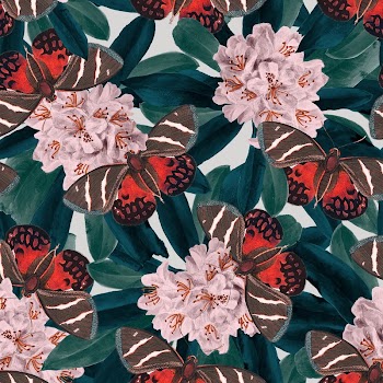 George Shaw's seamless butterfly background, | Free Photo - rawpixel