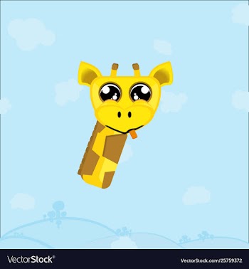 George v giraffe vector image