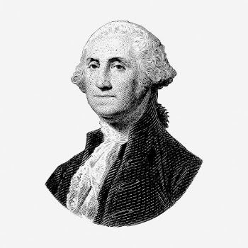 George Washington clipart, famous person | Free Vector - rawpixel