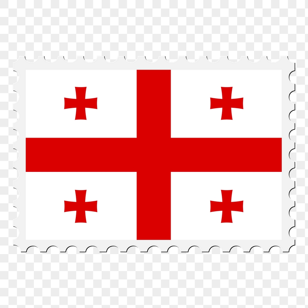 Georgia flag png sticker, postage | Free PNG - rawpixel