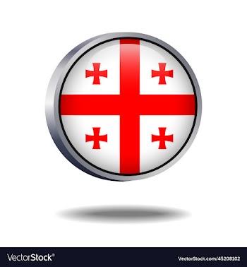 georgia republic flag button