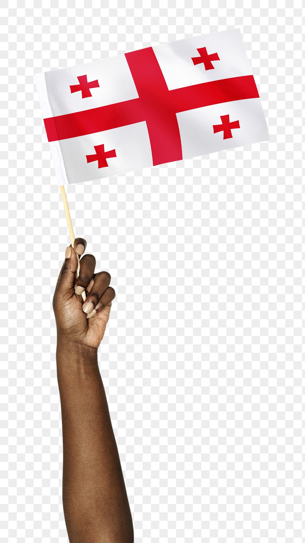 Georgia's flag png in black | Free PNG - rawpixel
