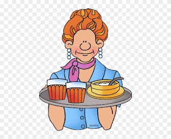 Georgia State Prepared Food - Waitress Clip Art
