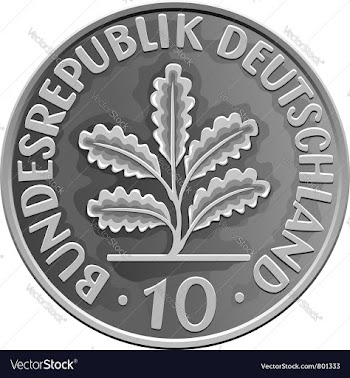  					German 2 Dollar Coin vector image														