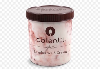 German chocolate cake Ice cream Gelato Talenti - raspberry cream 
