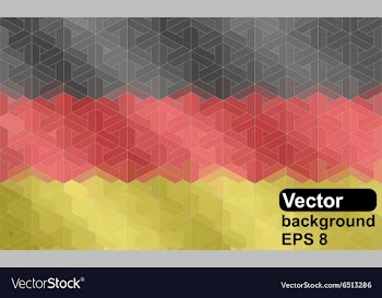 German flag of geometric shapes vector image