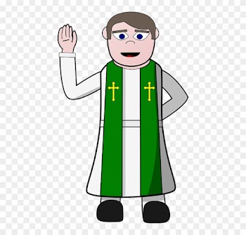 German People Cartoon - Pastor Clip Art