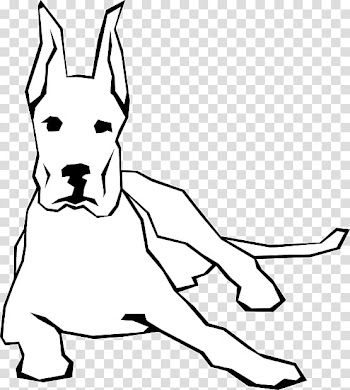 German Shepherd Dachshund Puppy Drawing Line art, Simple Line Drawing Of A Dog transparent background PNG clipart