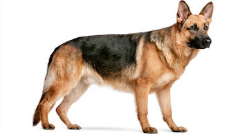 German Shepherd Dog in Side Profile