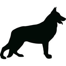 german shepherd silhouette. tattoos | Tattoo | German shepherd ...