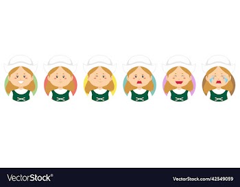 germany avatar with various expression