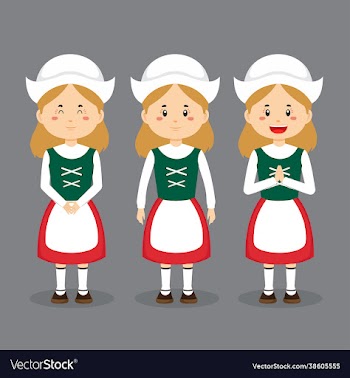 germany character with various expression
