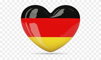 Germany Flag Heart Icon - Germany Soccer Rectangle Car Magnet