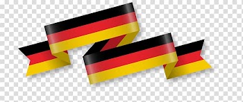 Germany flag-themed ribbon digital art, Flag of Germany Euclidean , German flag streamers transparent background PNG clipart