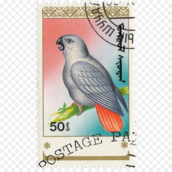 Germany Parrot Bird Postage Stamps Paper - Lovely Parrot Stamps 