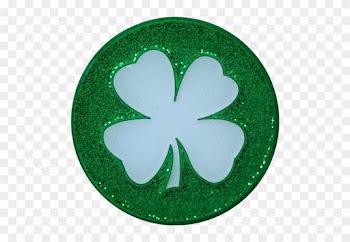 Get Lucky / Four Leaf Clover Shamrock 2-sided Ball - Four-leaf Clover