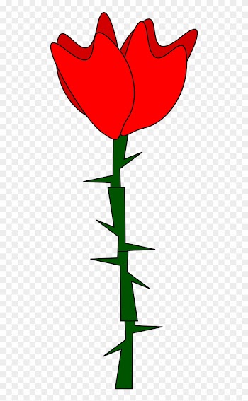Get Notified Of Exclusive Freebies - Rose With Thorn Clipart