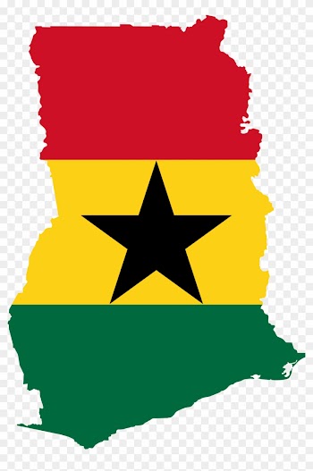 Ghana Clipart Clip Art Library - Ghana Flag Map