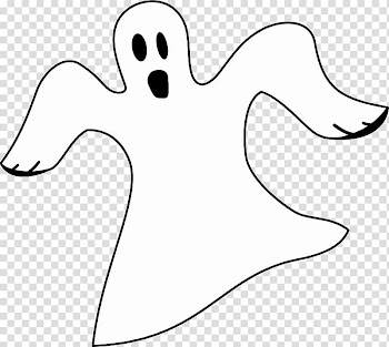 Ghost Black and white , ghost transparent background PNG clipart