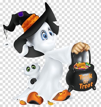 Ghost carrying pot illustration, Ghost Trick Halloween transparent background PNG clipart