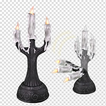 Ghost Halloween Demonic possession Light Candle, halloween high-grade door transparent background PNG clipart