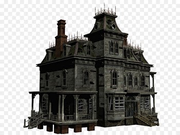 Ghost - Halloween House Transparent PNG 