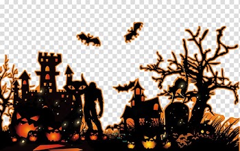 Ghost Illustration, Ghost town transparent background PNG clipart