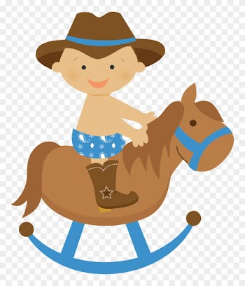Ghost Rider Clipart Baby - Baby Cowboy Png