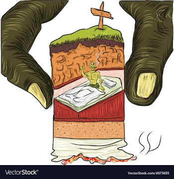 Ghost smoking death vector image