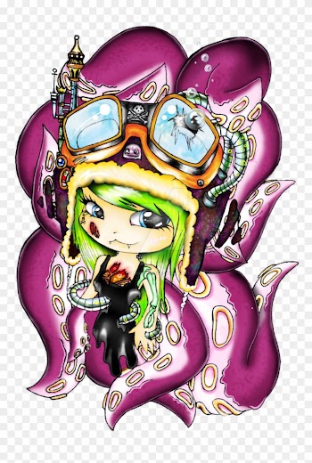 Ghost Town Paintings - Creepy Girls Ghost Town