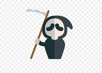 Ghostface Halloween Cartoon - grim Reaper 