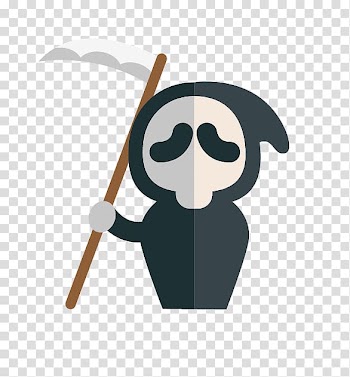 Ghostface Halloween Cartoon, grim Reaper transparent background PNG clipart