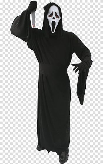 Ghostface Robe Halloween costume Costume party, child transparent background PNG clipart