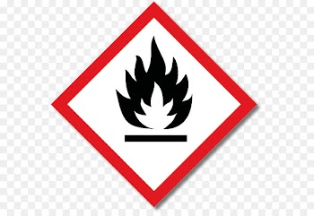 GHS hazard pictograms Flammable liquid Combustibility and flammability - barcode pictogram 