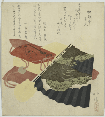 Ōgi to inrō. Original from the Library | Free Photo - rawpixel