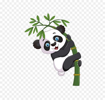 Giant panda Bear Cartoon Bamboo - Bamboo Panda 