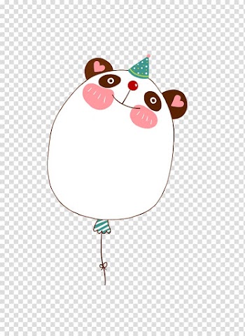 Giant panda Bear Speech balloon Cartoon, Panda dialog transparent background PNG clipart