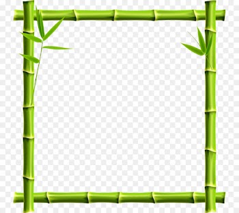 Giant panda Picture frame Bamboo Clip art - Bamboo border 