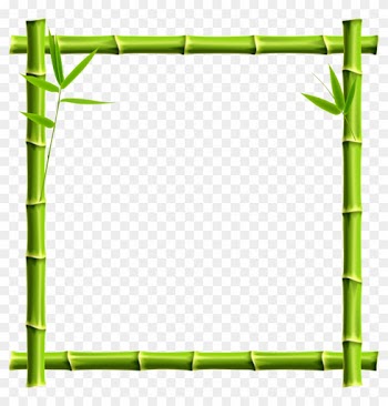 Giant Panda Picture Frame Bamboo Clip Art - Bamboo Border Png