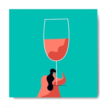 Giant wine glass | Free stock vector - 563331