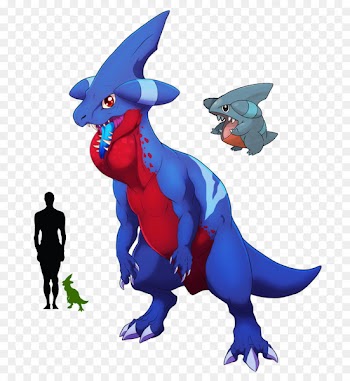 Gible Gabite Sinnoh Character Drawing - unmotivated map 