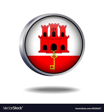 gibraltar flag button