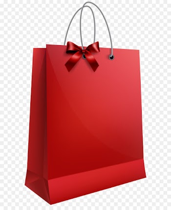 Gift Bag Clip art - Red Gift Bag with Bow PNG Clip Art Image 