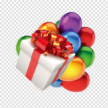 Gift Balloon Fundal, Gift Balloon transparent background PNG clipart