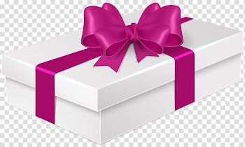 Gift Balloon , Gift with Pink Bow transparent background PNG clipart