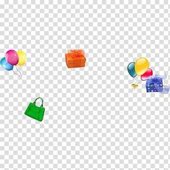 Gift Balloon Gratis, Balloons, gift boxes transparent background PNG clipart