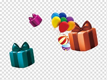 Gift Balloon Gratis Computer file, Gift,balloon transparent background PNG clipart