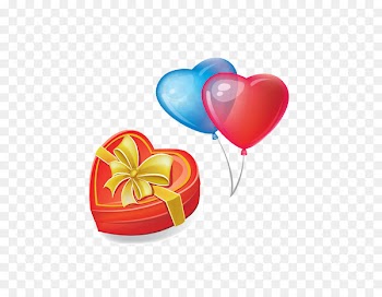 Gift Balloon Greeting card Icon - Vector balloon gift 