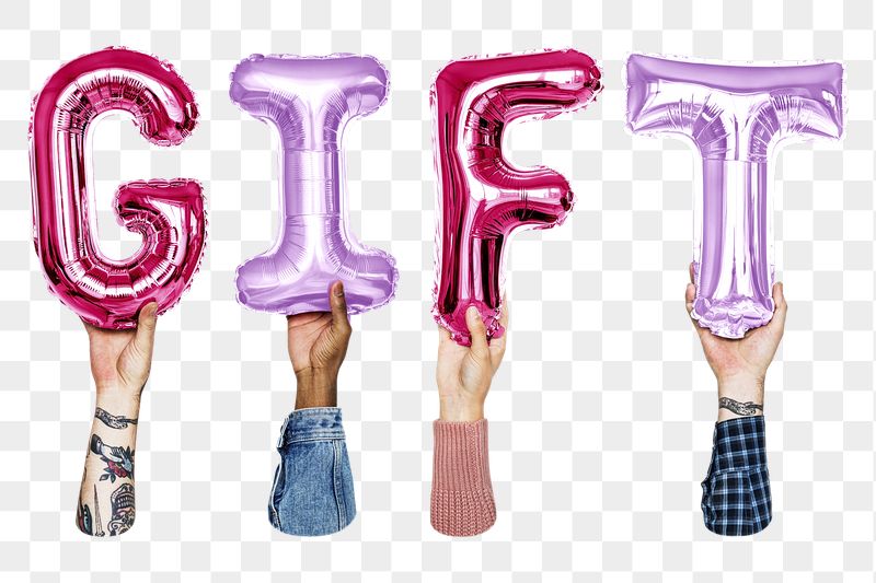Gift balloon png word sticker, | Free PNG - rawpixel